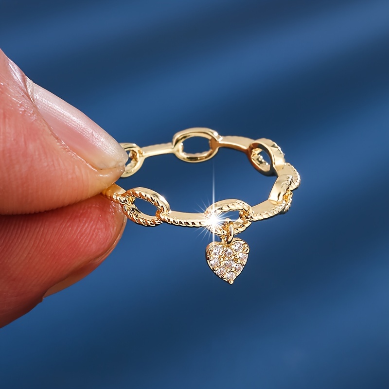 Chain Love Set with Zirconia Ring